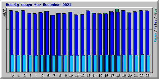 Hourly usage for December 2021